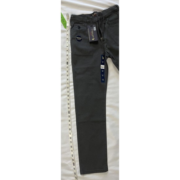 US Polo Assn Reinforced Knee 5 Pocket Straight Big Boys Size 16 Jeans - Picture 6 of 13